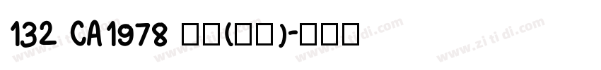 132 CA1978 普通(西方)字体转换
